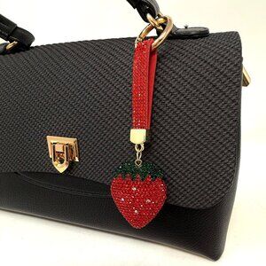 🎁Holiday Special! Strawberry Butterfly Handbag Charm